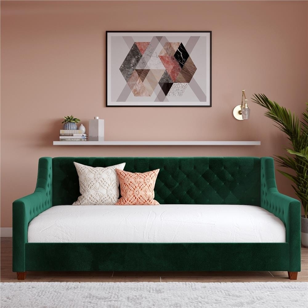 Avenue Greene Jamie Velvet Upholstered Daybed