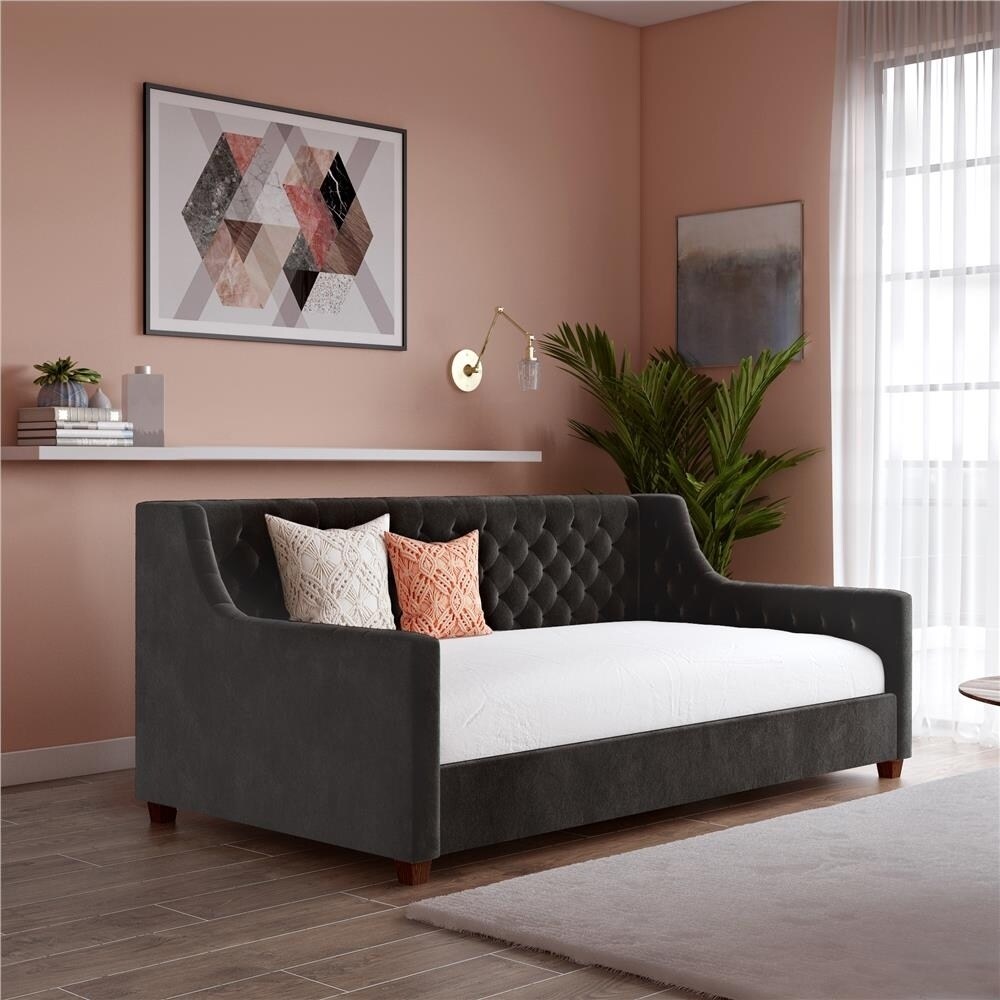 Avenue Greene Jamie Velvet Upholstered Daybed