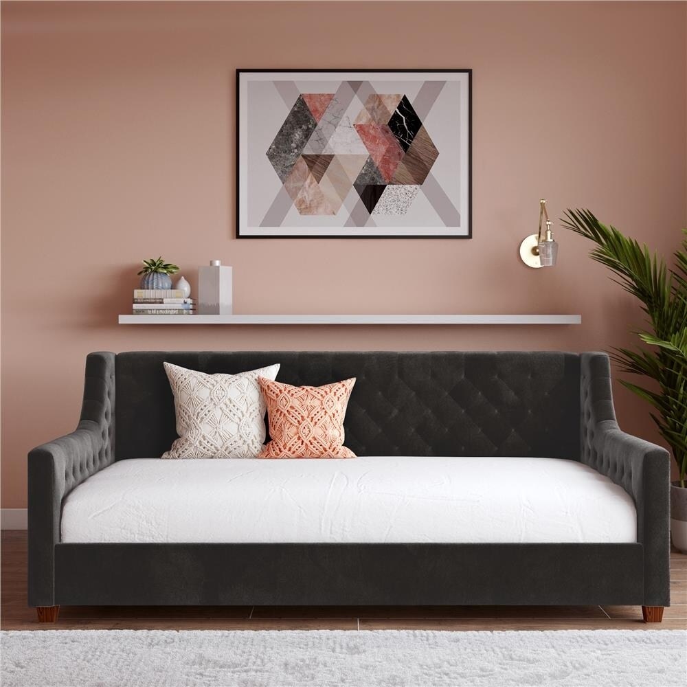 Avenue Greene Jamie Velvet Upholstered Daybed
