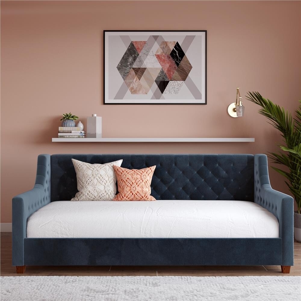Avenue Greene Jamie Velvet Upholstered Daybed