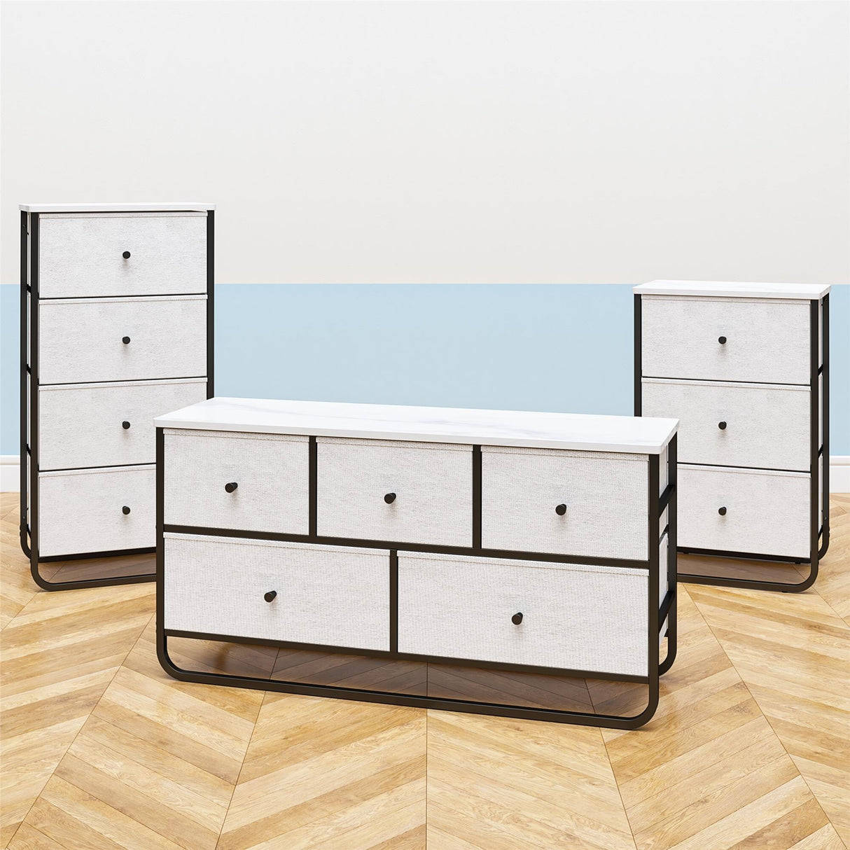 Avenue Greene Kiley 3 Fabric Bin Storage Organizer