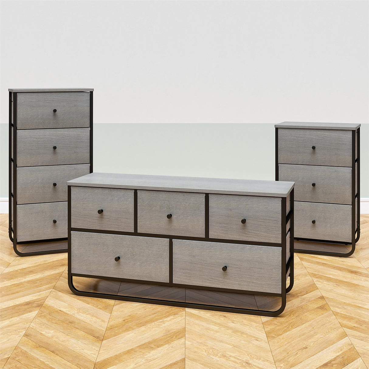 Avenue Greene Kiley 3 Fabric Bin Storage Organizer
