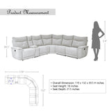 Avenue Modular Reclining Sectional Sofa
