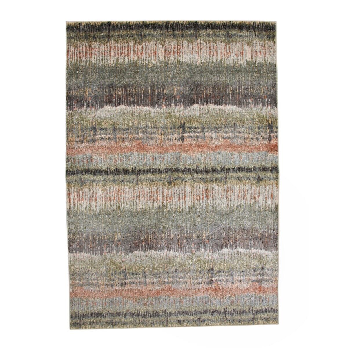 Averil Green/ Pink/ Multi-color Viscose Area Rug by Greyson Living