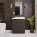 KitchenBathCollection Avery 30" Bathroom Vanity with Carrara Marble Top