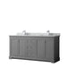 Avery Marble Top 72-inch Double Square Sink Vanity
