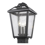 Avery Home Lighting Bayland 3-Light Black Outdoor Post Mount Light