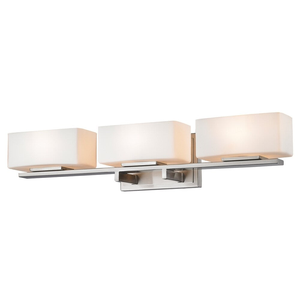 Avery Home Lighting Kaleb 3-light Brushed Nickel Vanity - Silver