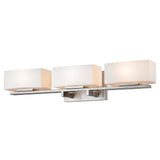 Avery Home Lighting Kaleb 3-light Brushed Nickel Vanity - Silver