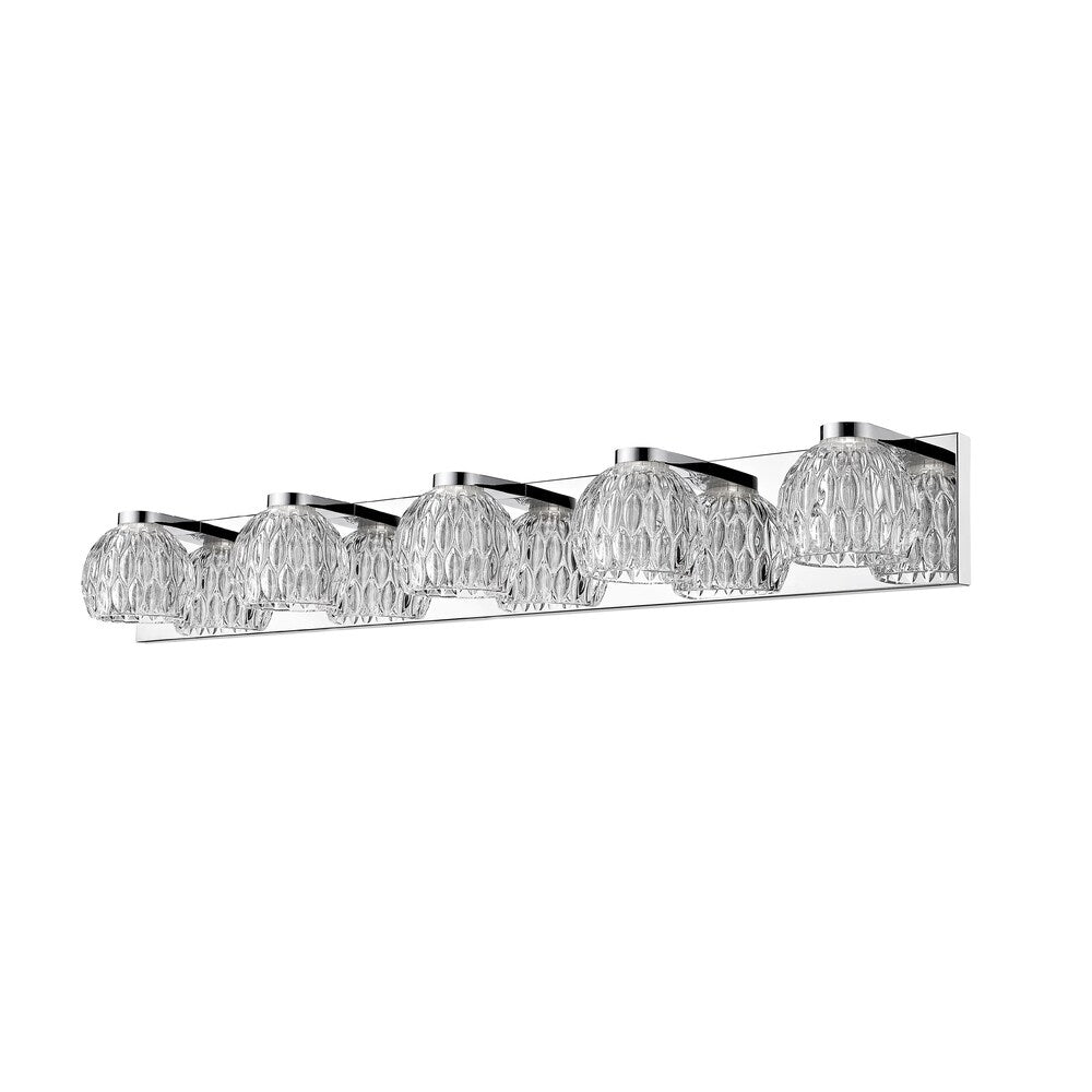 Avery Home Lighting Laurentian Chrome 5 Light Vanity