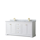 Avery Marble Top 72-inch Double Square Sink Vanity