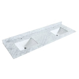 Avery Marble Top 72-inch Double Square Sink Vanity