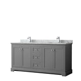 Avery Marble Top 72-inch Double Square Sink Vanity