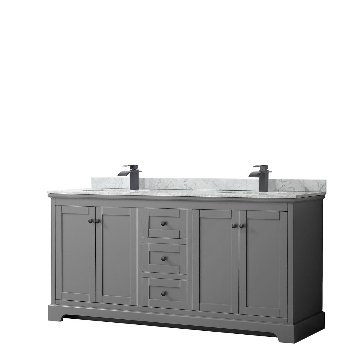 Avery Marble Top 72-inch Double Square Sink Vanity