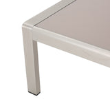 Aviara Aluminum Loveseat and Coffee Table by Christopher Knight Home