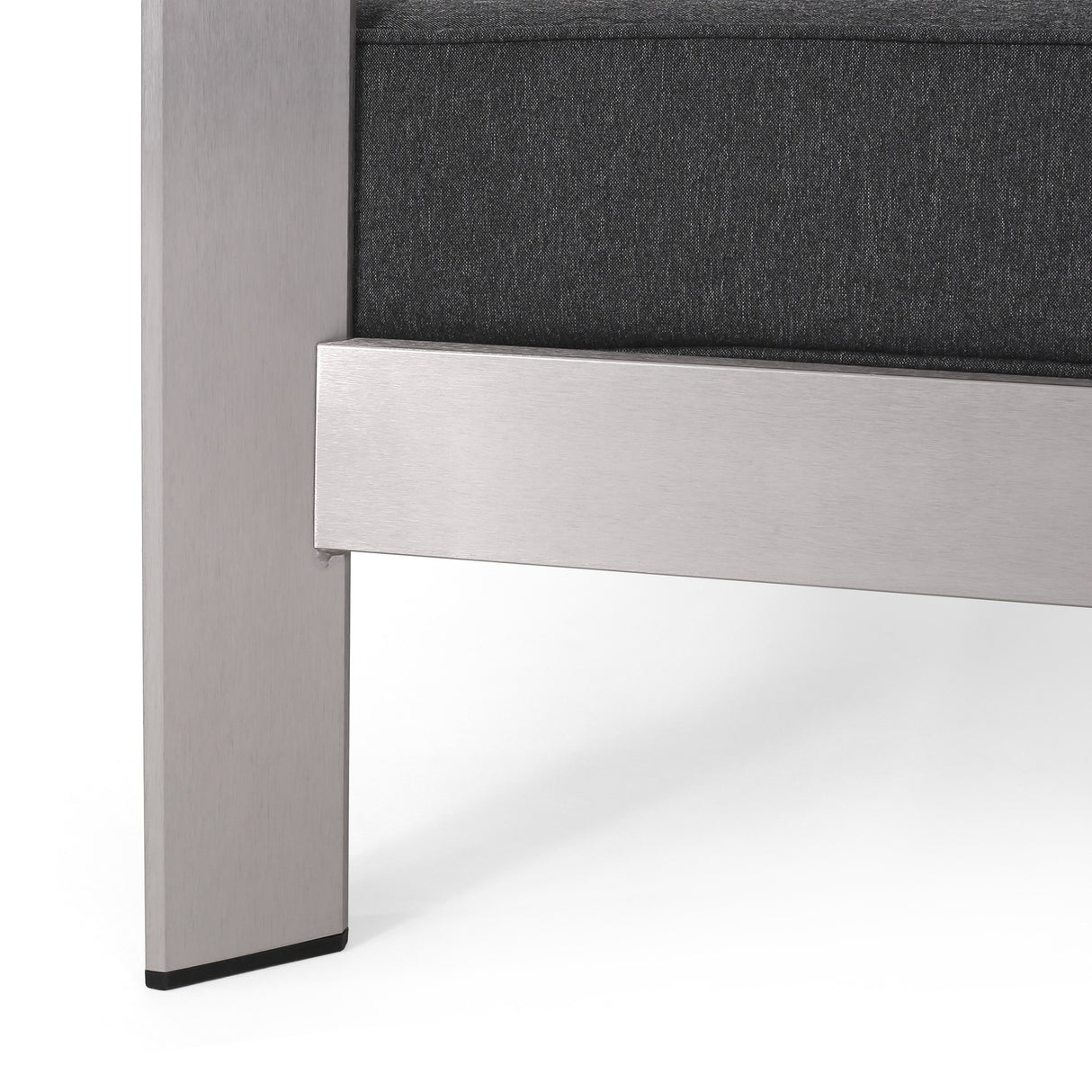 Aviara Aluminum Loveseat and Coffee Table by Christopher Knight Home
