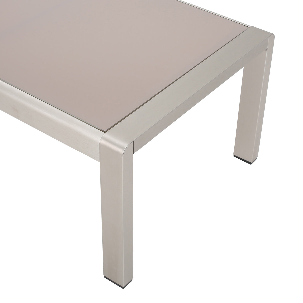 Aviara Aluminum Loveseat and Coffee Table by Christopher Knight Home