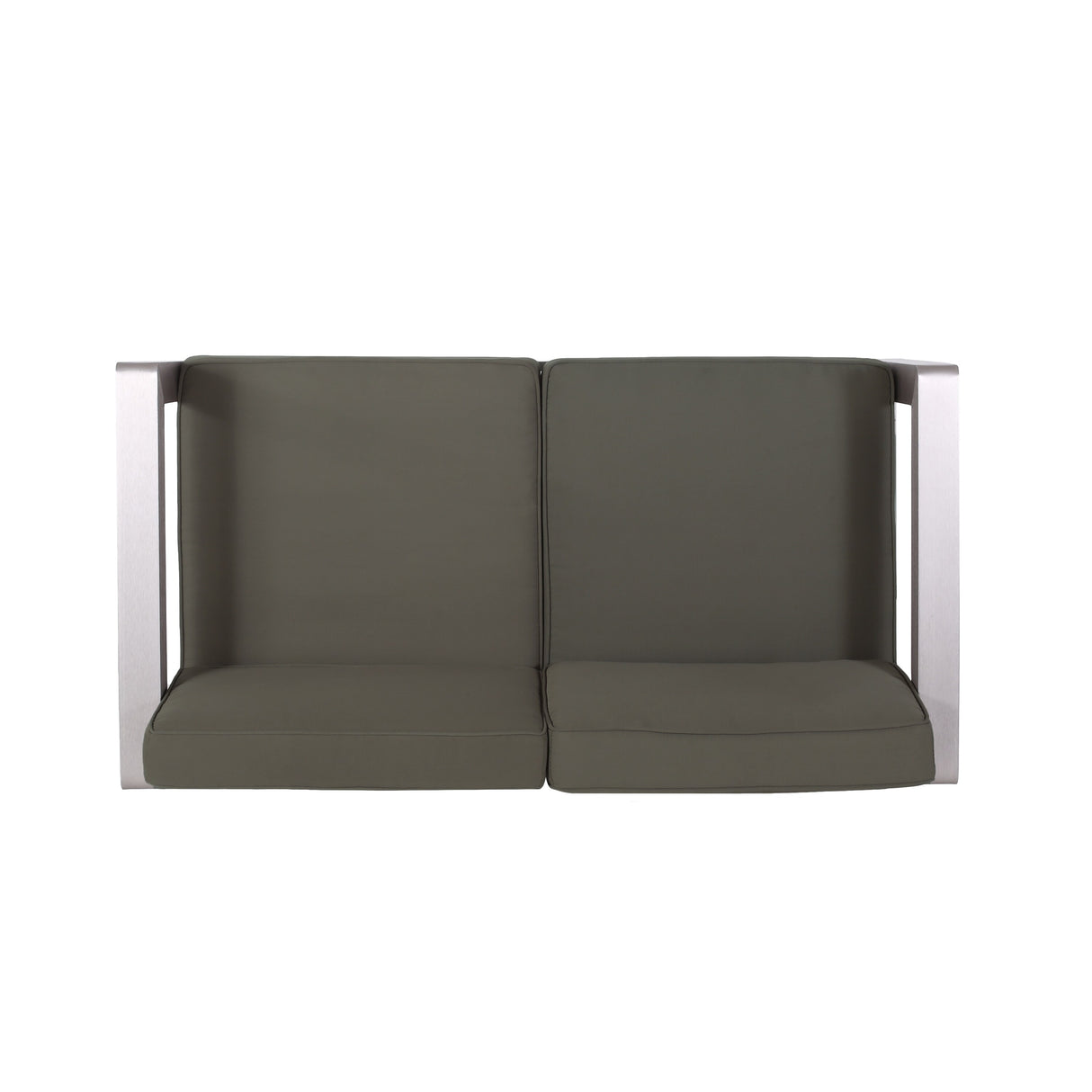 Aviara Outdoor 4-Seater Aluminum Chat Set with Tempered Glass-Topped Coffee Table by Christopher Knight Home