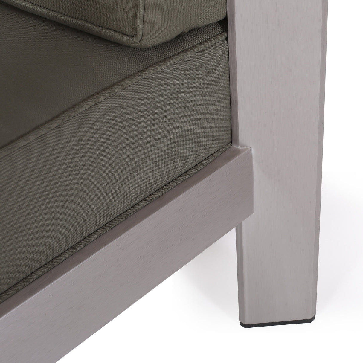 Aviara Outdoor 4-Seater Aluminum Chat Set with Tempered Glass-Topped Coffee Table by Christopher Knight Home