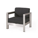 Aviara Outdoor Aluminum Club Chairs (Set of 4) by Christopher Knight Home