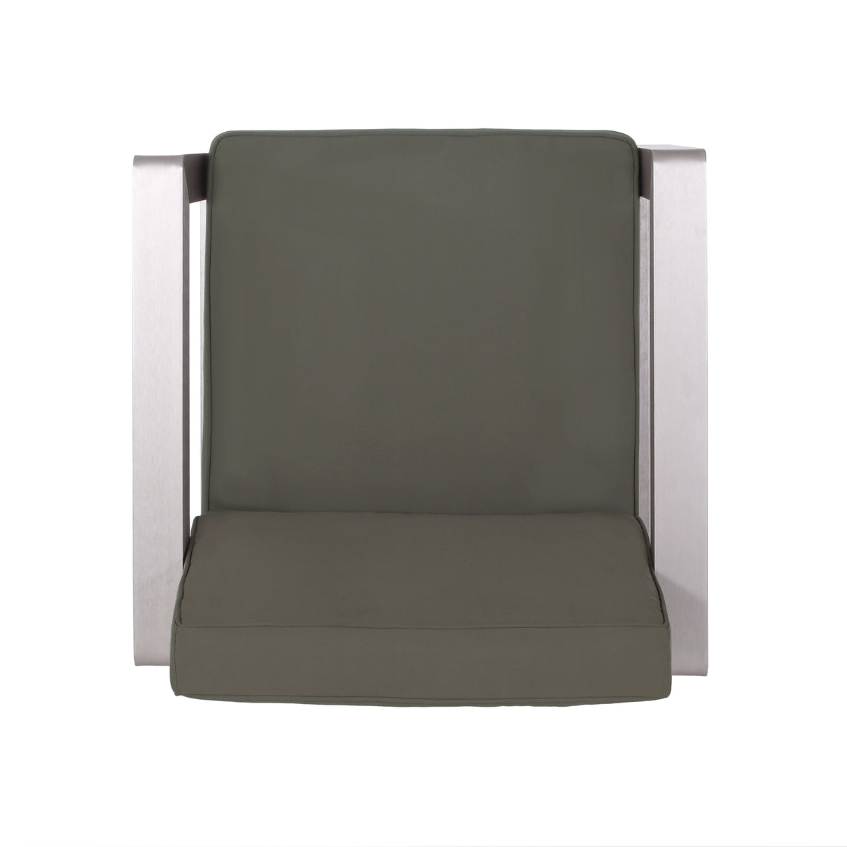 Aviara Outdoor Aluminum Club Chairs with Wicker-Topped Side Table by Christopher Knight Home