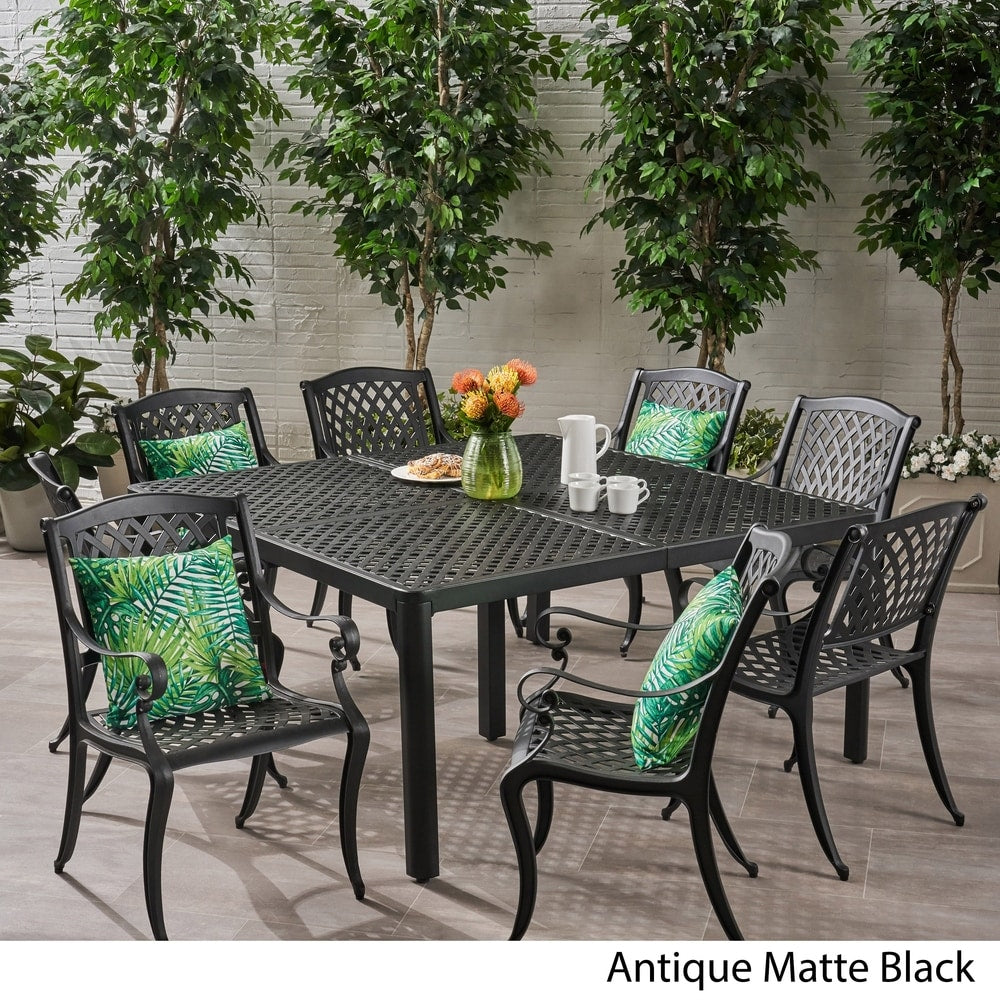 Aviary Aluminum 9-piece Outdoor Dining Set by Christopher Knight Home