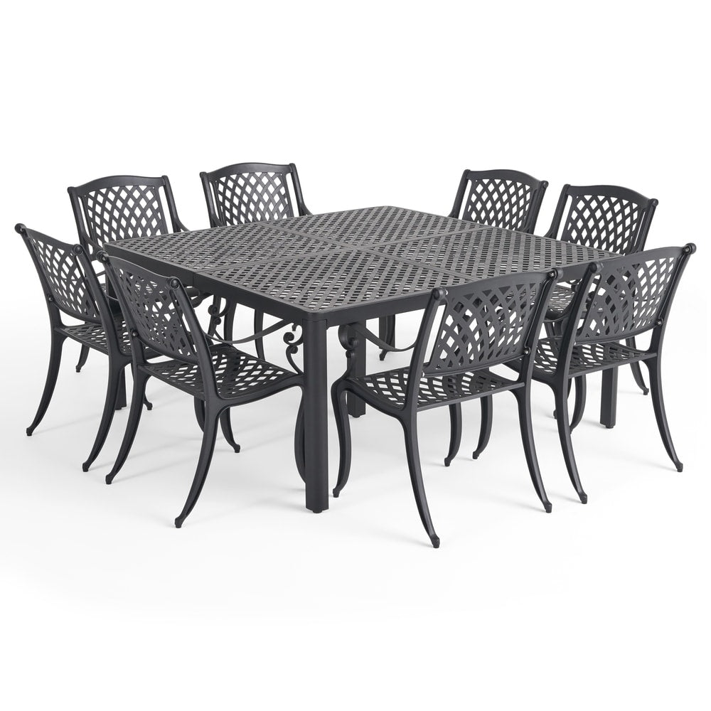 Aviary Aluminum 9-piece Outdoor Dining Set by Christopher Knight Home