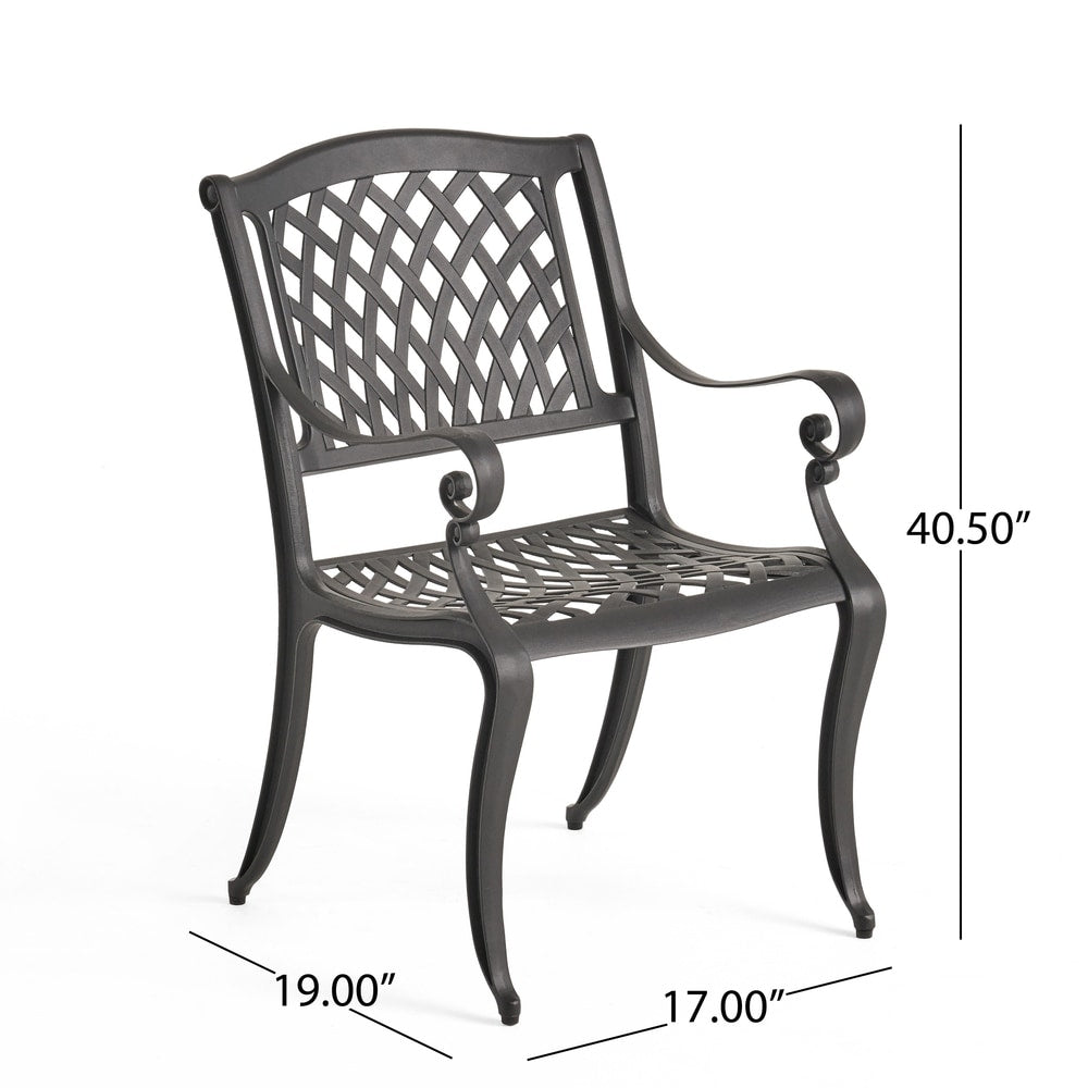 Aviary Aluminum 9-piece Outdoor Dining Set by Christopher Knight Home