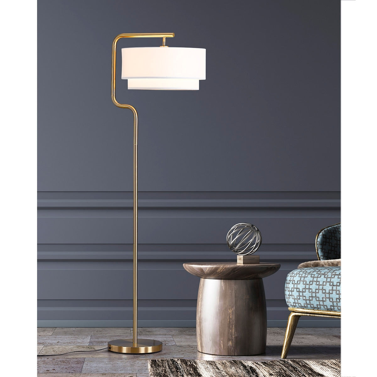 Aviate 63"H Metal Floor Lamp