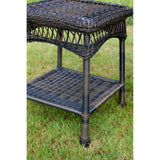 Portside Dark Roast Outdoor Wicker Rocking Chair Set (2-Piece)