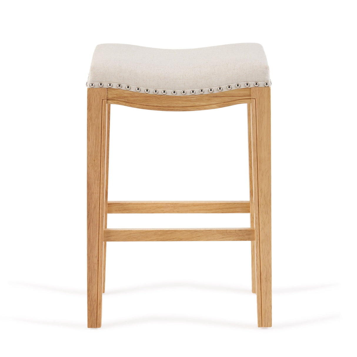 Avondale 26-inch Beige Backless Counter Stool (Set of 2) by Christopher Knight Home - 12.40" D x 18.50" W x 26.20" H