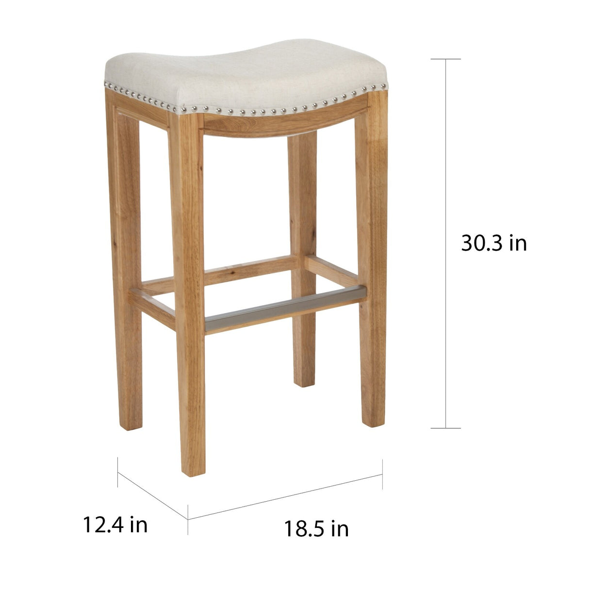 Avondale 30-inch Beige Backless Bar Stool (Set of 2) by Christopher Knight Home