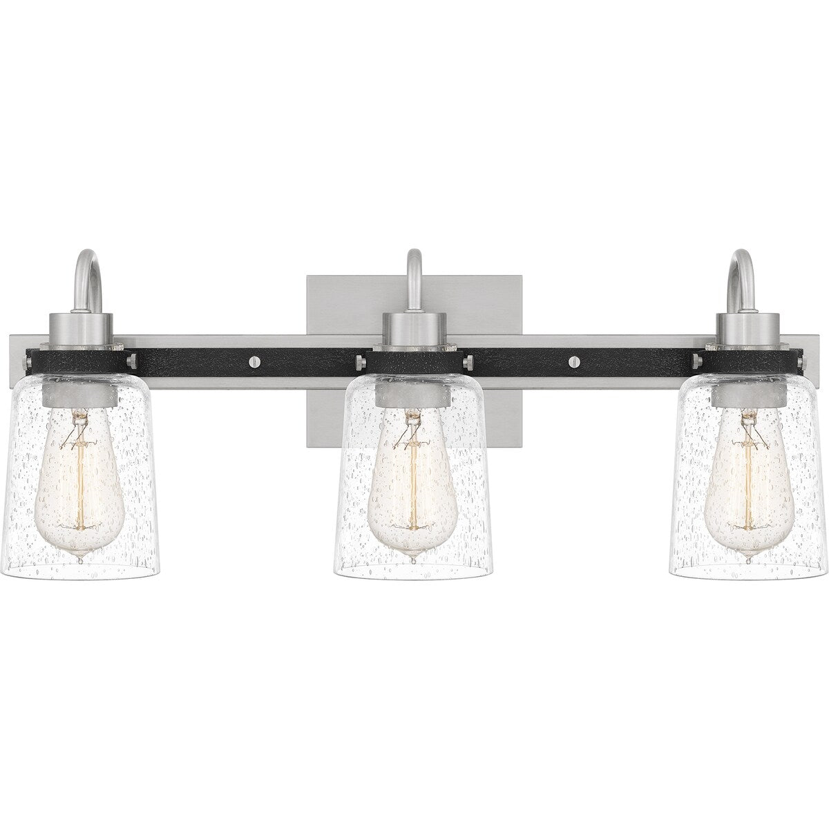 Axel 3-Light Brushed Nickel Vanity Light - Brushed Nickel