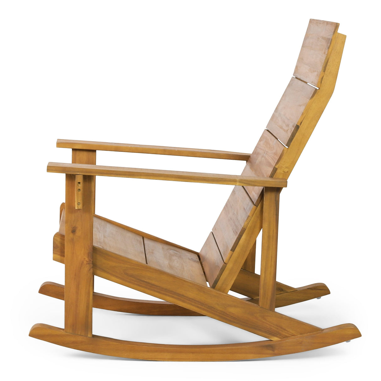 Axson Outdoor Acacia Wood Outdoor Adirondack Rocking Chair by Christopher Knight Home