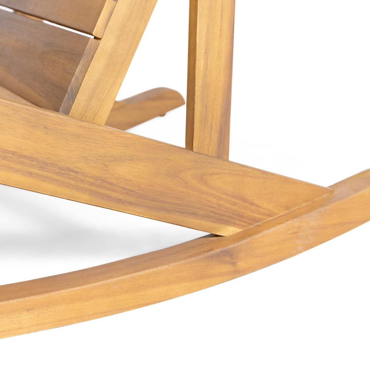 Axson Outdoor Acacia Wood Outdoor Adirondack Rocking Chair by Christopher Knight Home