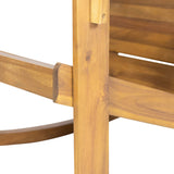 Axson Outdoor Acacia Wood Outdoor Adirondack Rocking Chair by Christopher Knight Home