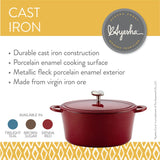Ayesha Curry Cast Iron Enamel Covered Dutch Oven, 6-Quart
