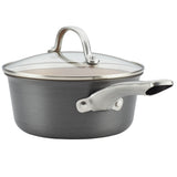 Ayesha Curry Home Collection Hard Anodized Aluminum Cookware Set, 10-Piece, Gray