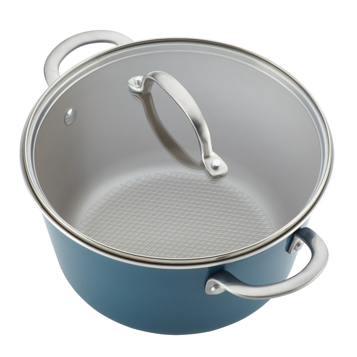 Ayesha Curry Home Collection Porcelain Enamel Nonstick Cookware Pots and Pans Set, 9-Piece