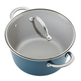 Ayesha Curry Home Collection Porcelain Enamel Nonstick Cookware Pots and Pans Set, 9-Piece