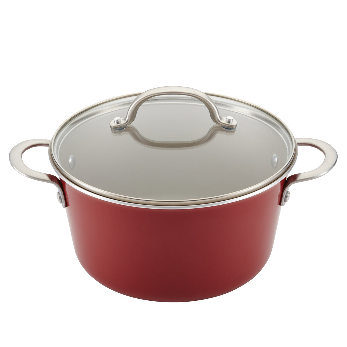 Ayesha Curry Home Collection Porcelain Enamel Nonstick Cookware Pots and Pans Set, 9-Piece