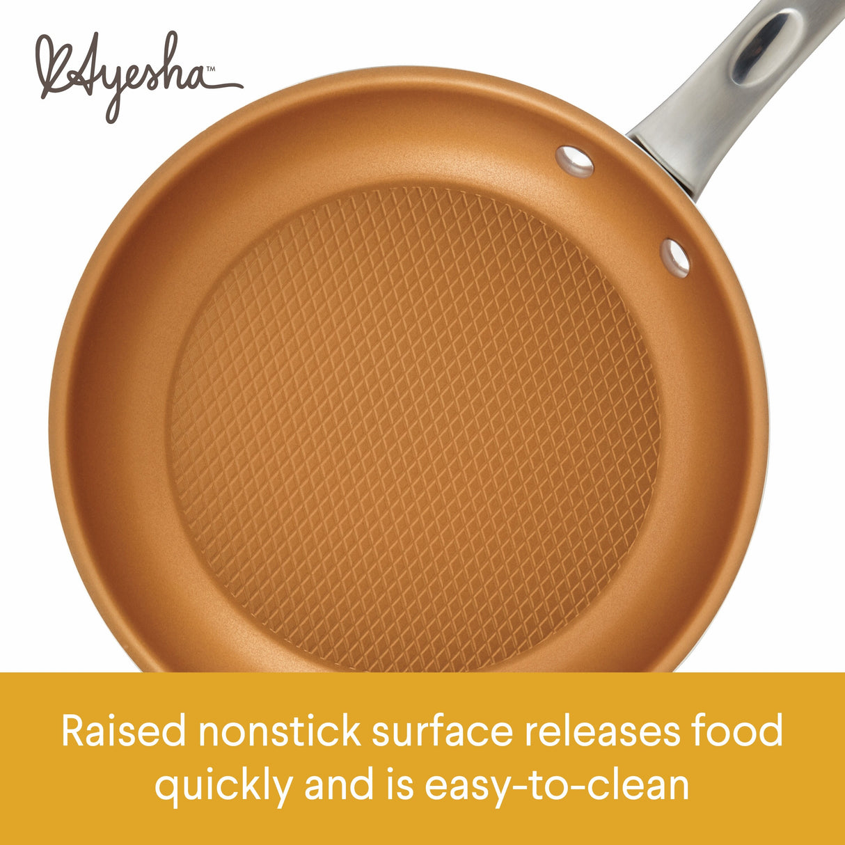 Ayesha Curry Home Collection Porcelain Enamel Nonstick Cookware Pots and Pans Set, 9-Piece
