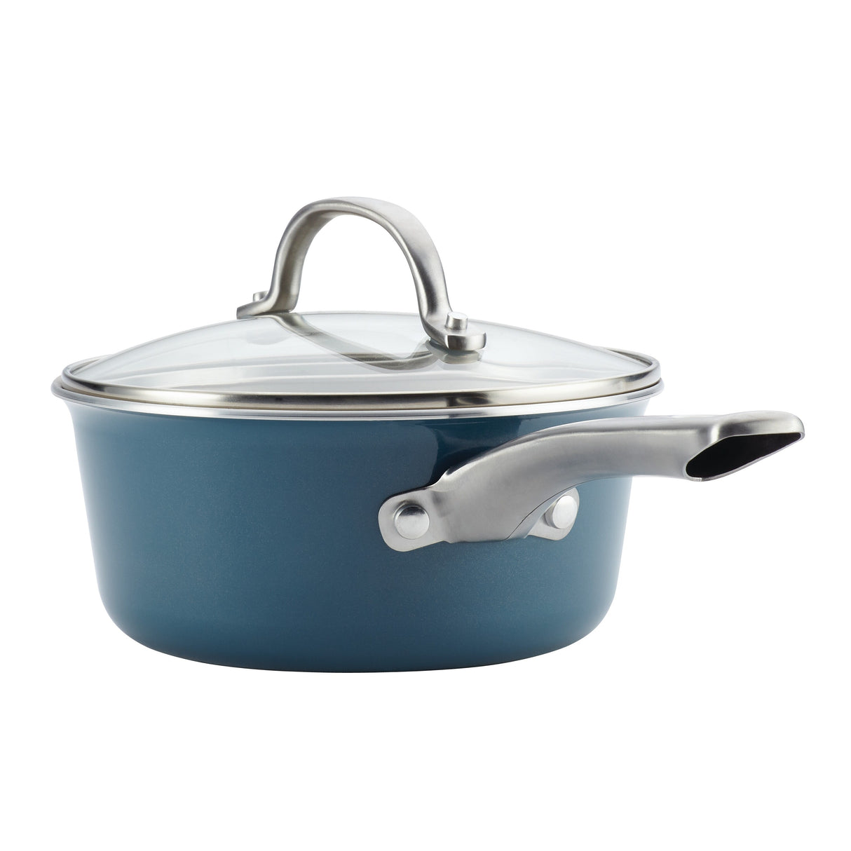 Ayesha Curry Home Collection Porcelain Enamel Nonstick Cookware Pots and Pans Set, 9-Piece
