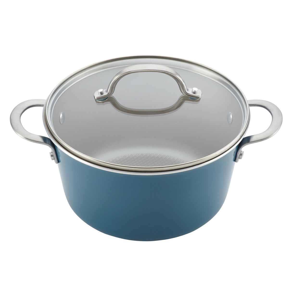 Ayesha Curry Home Collection Porcelain Enamel Nonstick Cookware Pots and Pans Set, 9-Piece
