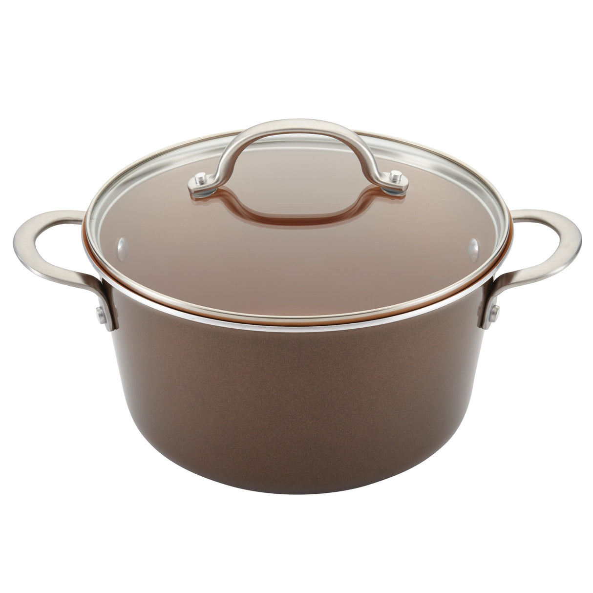 Ayesha Curry Home Collection Porcelain Enamel Nonstick Cookware Pots and Pans Set, 9-Piece