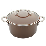 Ayesha Curry Home Collection Porcelain Enamel Nonstick Cookware Pots and Pans Set, 9-Piece