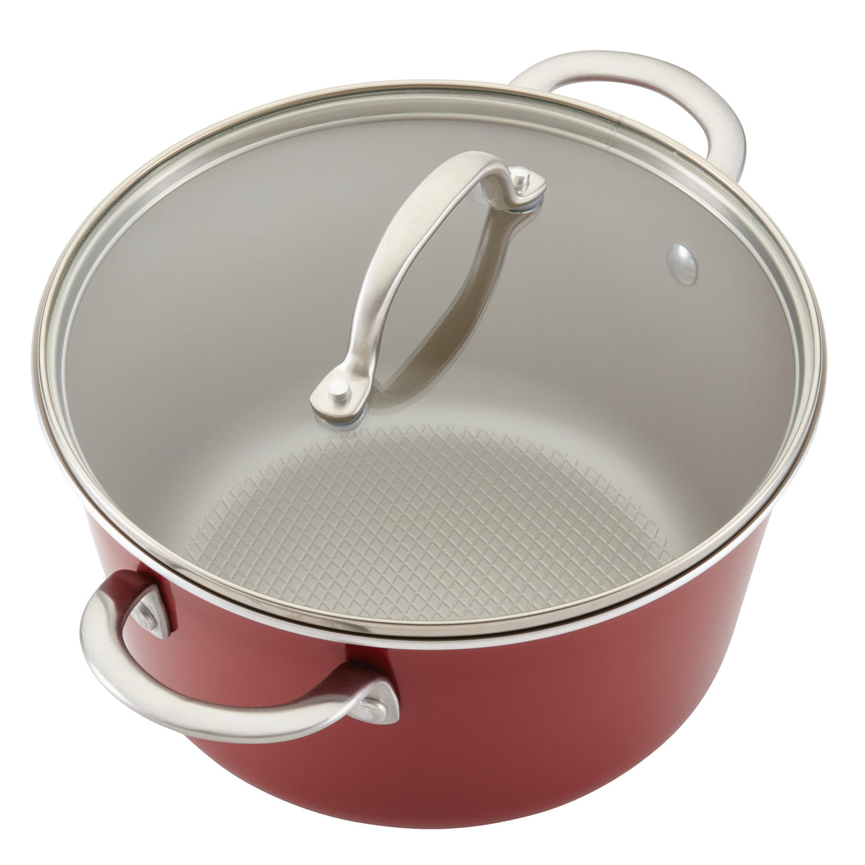 Ayesha Curry Home Collection Porcelain Enamel Nonstick Cookware Pots and Pans Set, 9-Piece