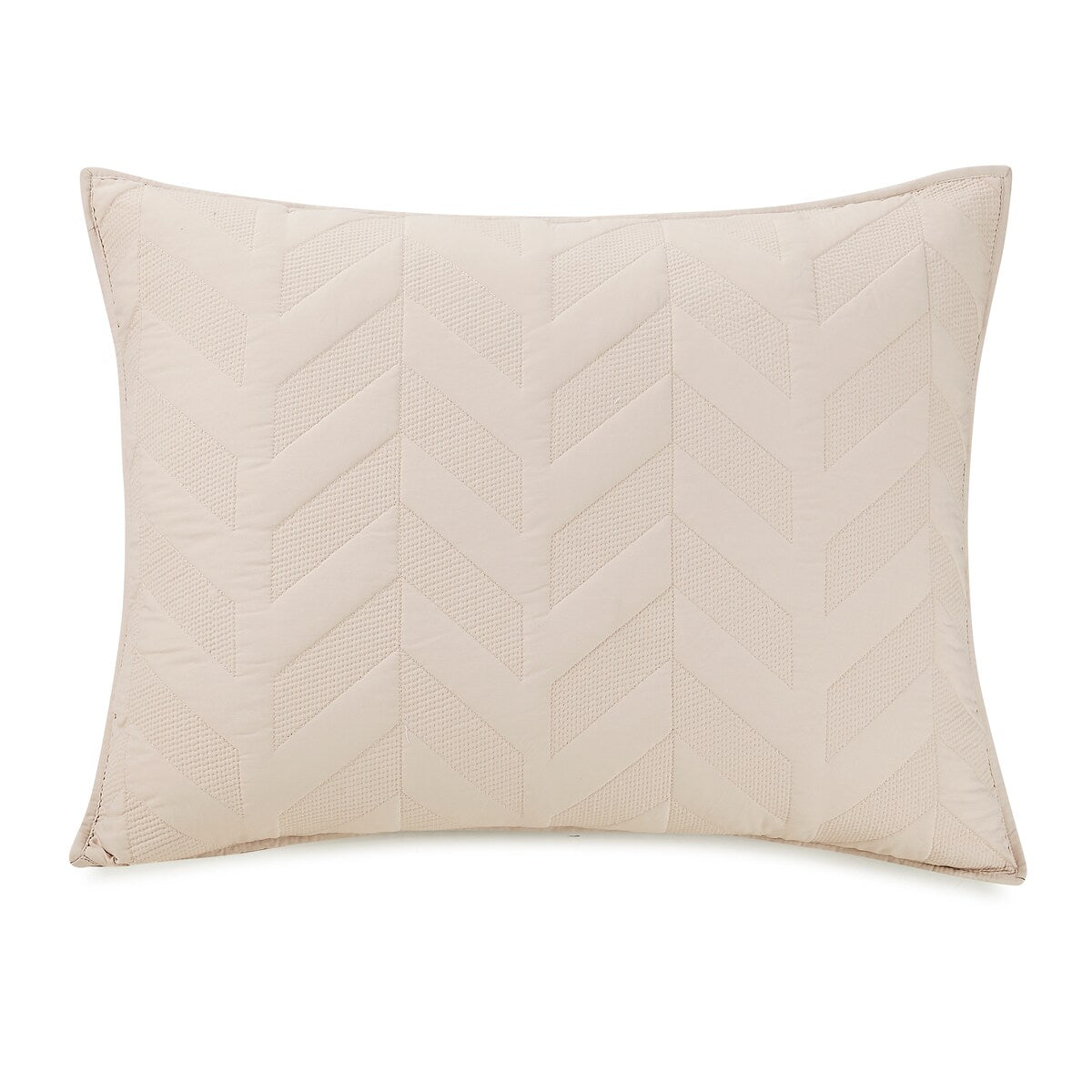 Ayesha Curry Texture Chevron Coverlet Set, Cream