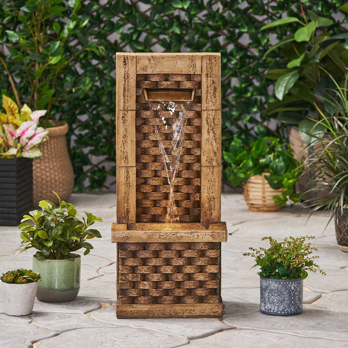 Azlee Outdoor Outdoor Floor Fountain by Christopher Knight Home