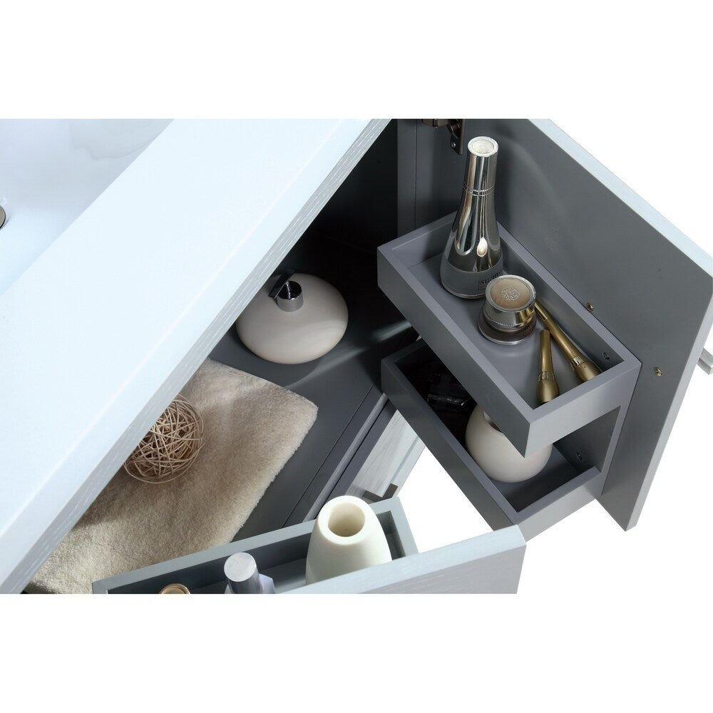 Azzuri Riley 31 in. Bathroom Vanity Set with Quartz Top and Sink